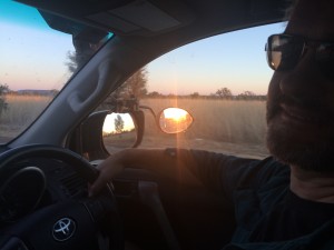 Sunrise on the way to WA