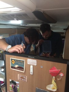 I know nuffink!! She made me keep the fruit salad!