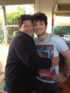 Cousins Kim and Zach